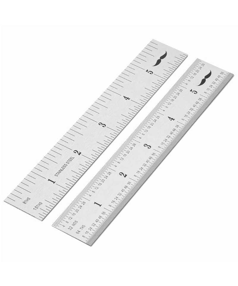 Machinist Ruler 6 Inch Stainless Steel Set Precision Measuring Tool for Work - Image 3 of 4