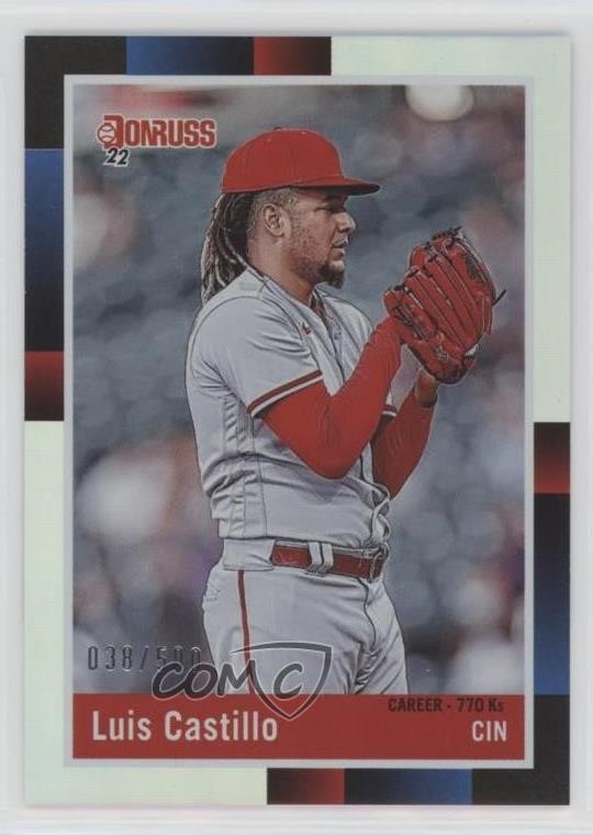 2022 Panini Donruss Retro 1988 Career Stat Line 38/500 Luis Castillo #253 0e23