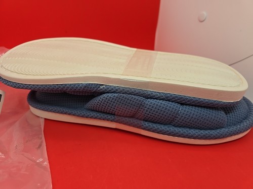 Shevalues Waffle Slippers - Blue Size 11 / 290mm Breathable Indoor, Open Toe - Picture 2 of 6