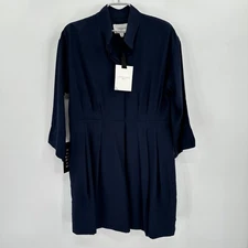 Pomander Place by Tuckernuck Navy Blue Darien Mini Dress size M Shirt Dress