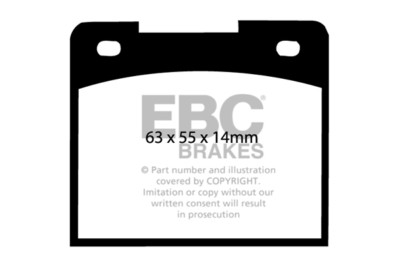 EBC Bluestuff Front Brake Pads | 2015+ Ford Mustang GT350