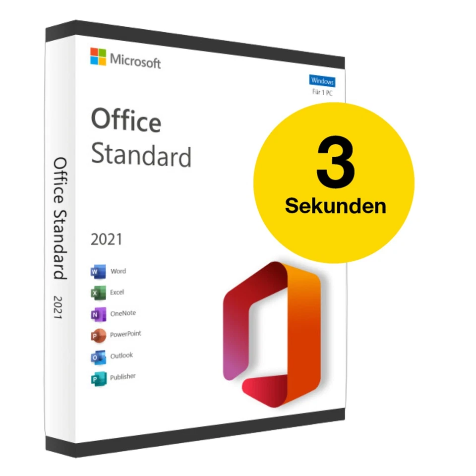 MS Office 2021 Standard Vollversion Key Sofort Email Versand