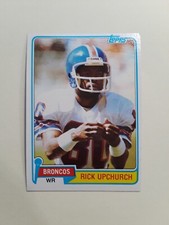 1981 Topps Rick Upchurch #82 football card Denver Broncos
