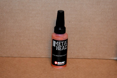 Metal Head Orange 4mm Paint Marker 2Oz Metal Marking Auto Salvage Concrete Craft
