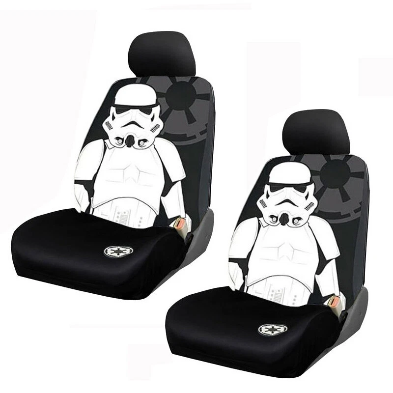 11pc Star Wars Stormtrooper Car Truck Seat Covers Floor Mat Steering Wheel Cover - Image 3 of 4