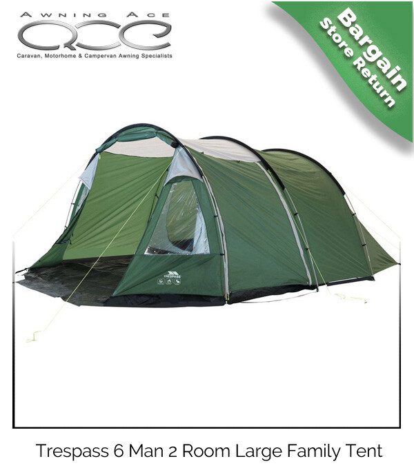 Trespass Grande 6 Hombre Carpa Túnel de sala de 2 paso fácil con suelo-Reparado Trespass Grande 6 Hombre Carpa Túnel de sala de 2 paso fácil con suelo-Reparado