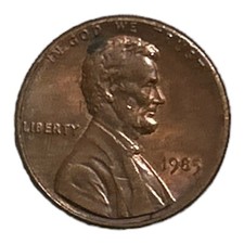 1985 Lincoln Memorial Penny No Mint Mark Cent Coin