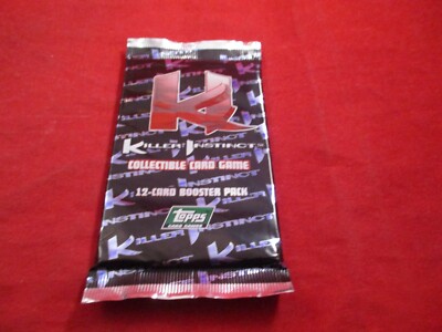 Killer Instinct Collectible Card Game 12-Card Booster Pack Topps *NEW* Nintendo