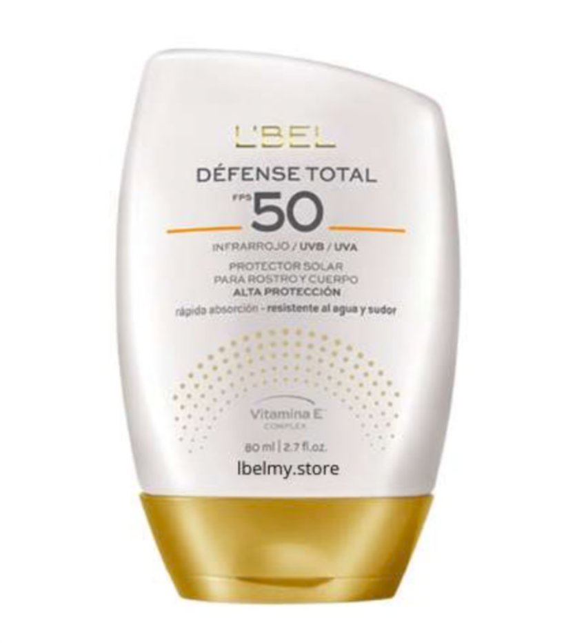 L'Bel Defense Total Solar Protection for Face & Body 2.7 fl oz New