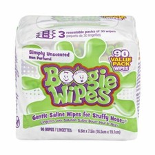 BOOGIE WIPES GENTLE NOSE SALINE WIPES