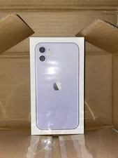 Apple iPhone 11 Purple EMPTY ORIGINAL RETAIL BOX ONLY 64GB + inserts & SIM tool