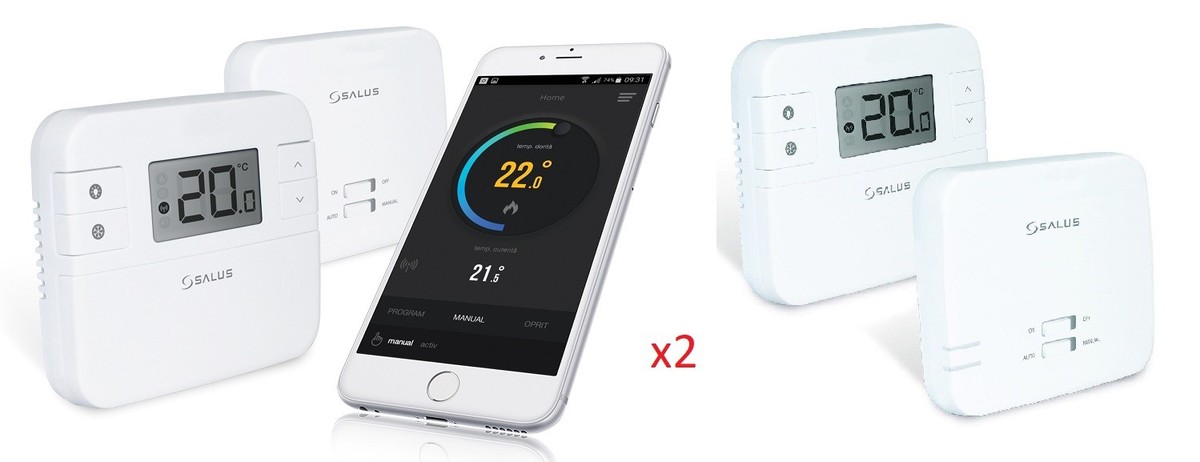 Salus RT310i Smartphone Controlled Room Thermostat - Wireless Internet Stat  X 2 | eBay