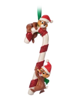 Disney Store Chip & Dale Zuckerstange Skizzenbuch hängendes Ornament brandneu verpackt!