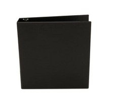 3-Ring Binder, 1-1/2" Capacity, 11"x8-1/2", Black pack of 3 