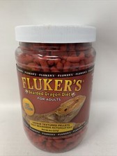 Fluker's Bearded Dragon Diet for Adults, Unique Textured Pellet 8oz LARGE BOTTLE
