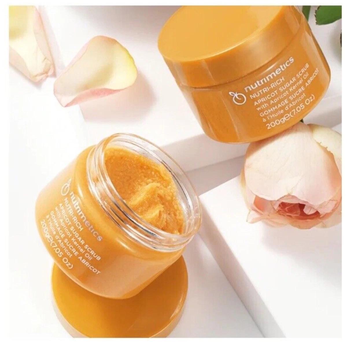 NUTRIMETICS NUTRI RICH APRICOT SUGAR SCRUB 200G X 2 RRP $88