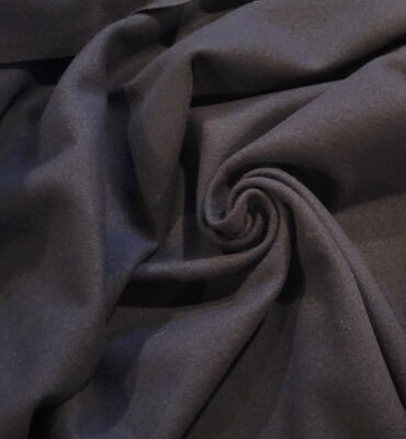 Midnight Navy Wool Interlock Knit - Soft, Tight, Light, EASE STRETCH ONLY! Italy