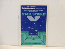 1981 Intellivision Video Game Original OEM Manual STAR STRIKE 1981 no game