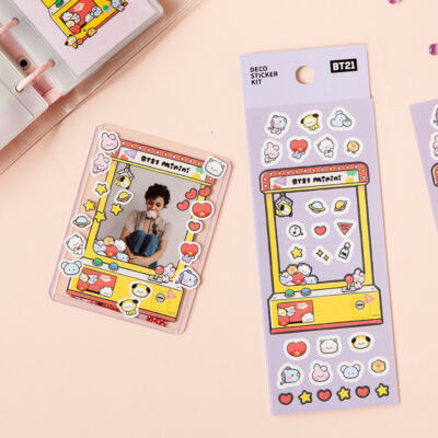 BTS BT21 Minini Official Authentic Photocard Toploader Deco