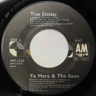 Ta Mara & The Seen True Ecstasy Vinyl Single 7inch NEAR MINT A&M Records
