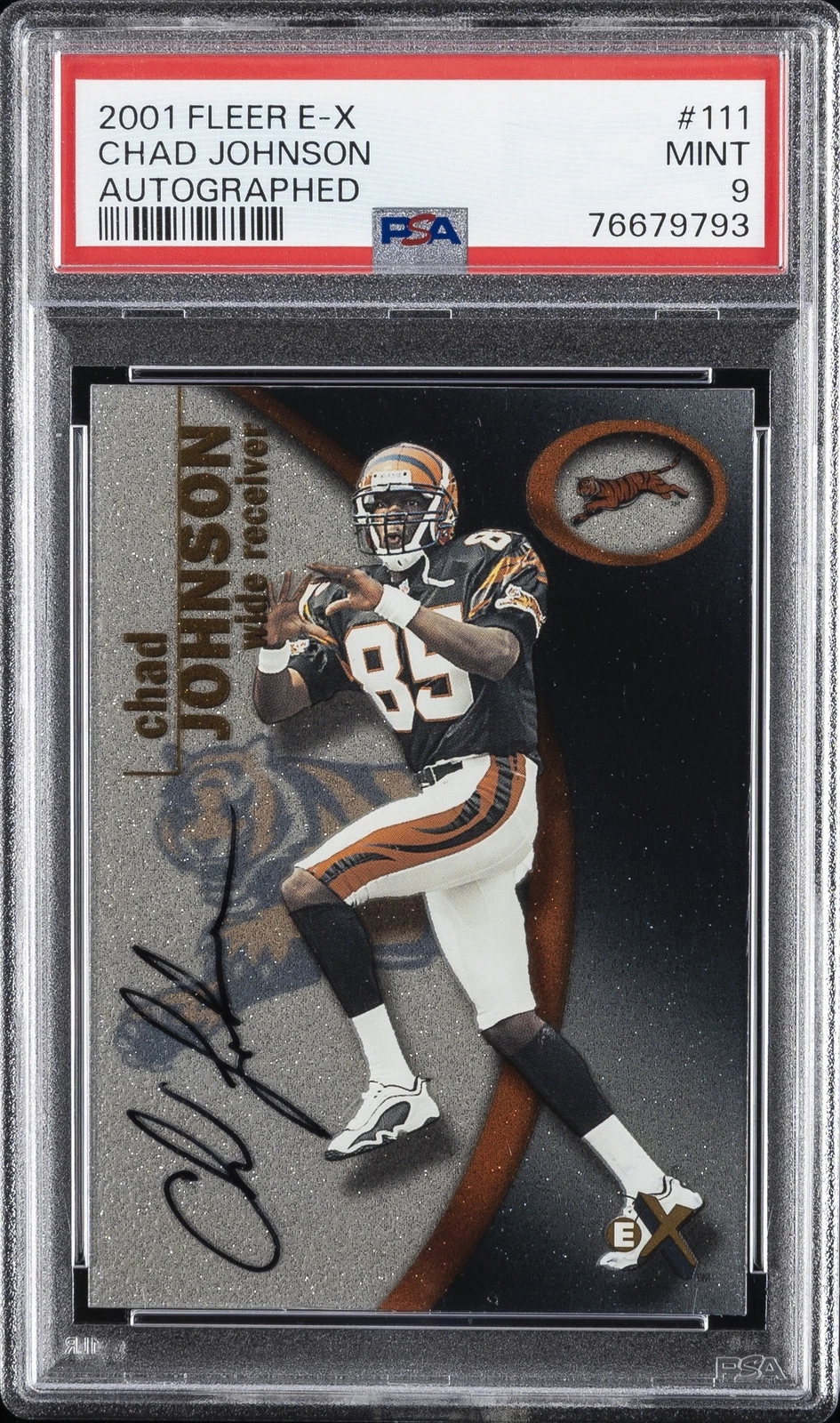 Chad Johnson Fleer E-X #111 Autographed