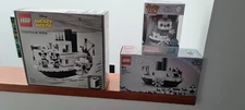 Lego # 21317 + Lego # 40659 plus Funko # 19 Mickey Mouse Steamboat Willie SEALED