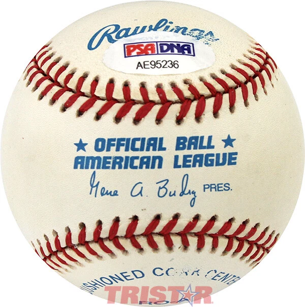 LARRY DOBY SIGNED OFFICIAL AL BASEBALL INSCRIBED AMERICAN LEAGUE 1947-1959 PSA - Image 2 of 2