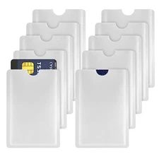 10 Pcs RFID Blocking Sleeves Credit Card Holder for ID Business Card