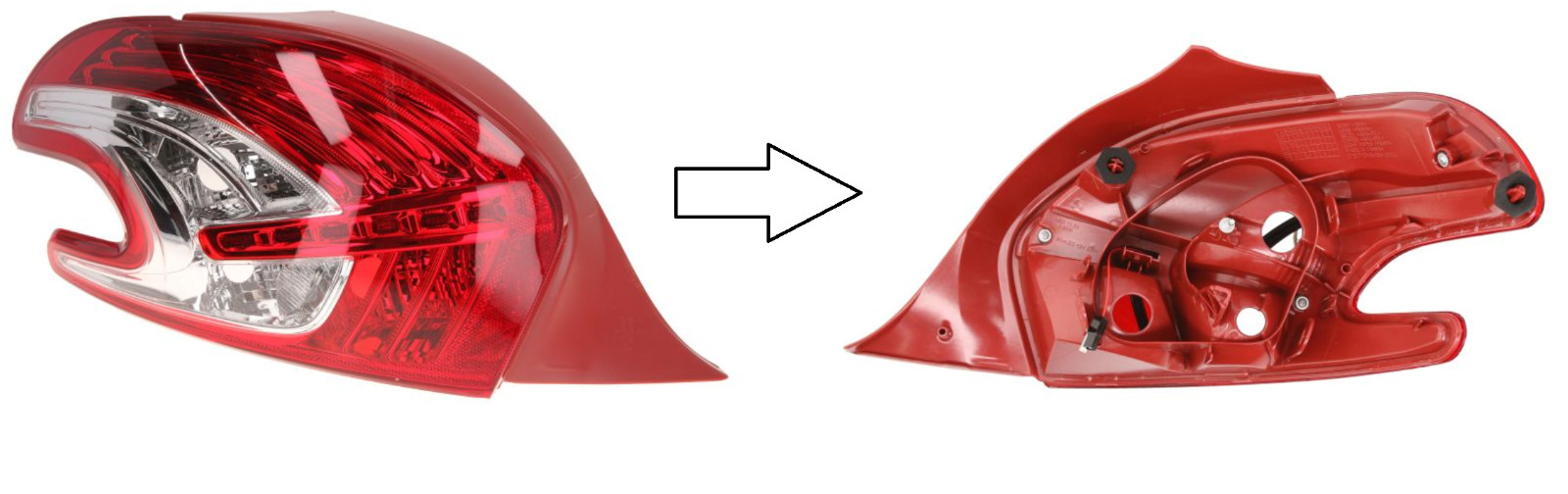 Feu arriere gauche Peugeot 208 remplacement piece carrosserie phare