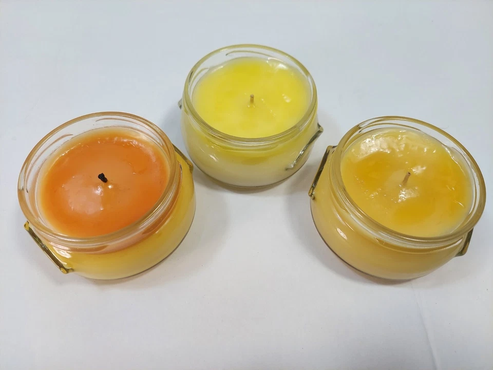TYLER CANDLES - Three 3.4 oz Jars - Diva - Orange Vanilla - Birthday Cake (lit) - Image 2 of 4