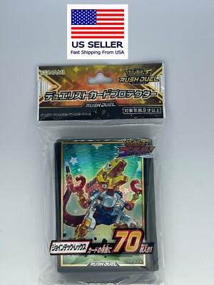  Konami Yugioh Rush Duel Card Protector ''Jointech Rex'' 70 Pcs Sleeve USA Seller