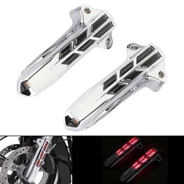 Motorcycle Chrome Lower Front Fork Leg Covers For Harley Touring FLHT