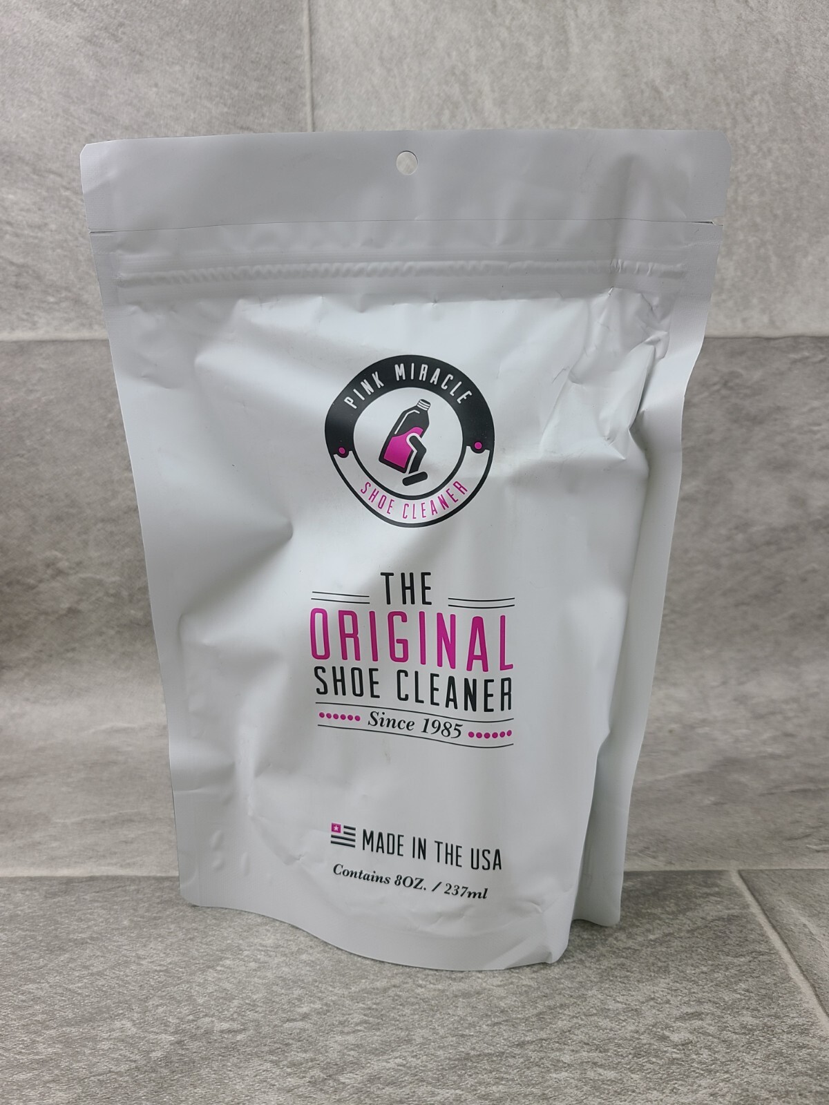 Pink Miracle Original Shoe Cleaner 8 Oz. Fabric Cleaner for Leather Vinyl Suede