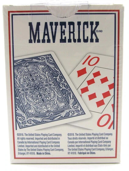 Maverick® - Jumbo Index Playing Cards, Single Deck (Blue), *NEW