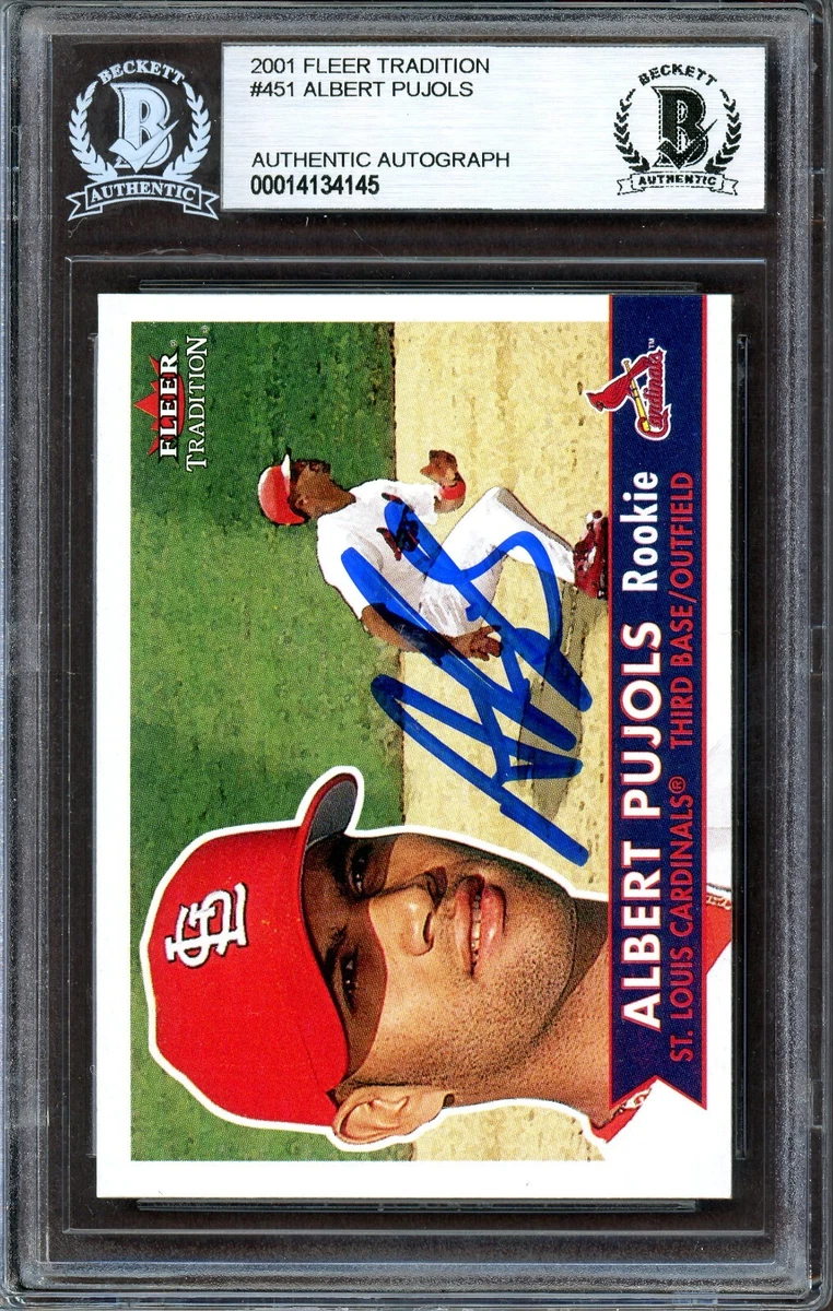 Fleer Albert Pujols Baseball Original Autographed Sports Trading