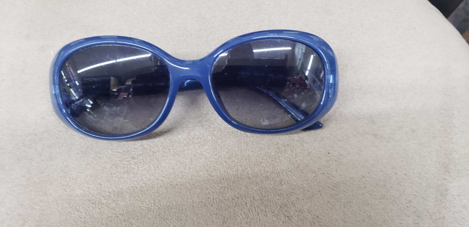 Fendi Gancy Italy Women's Sunglasses FS5184 Blue 53mm