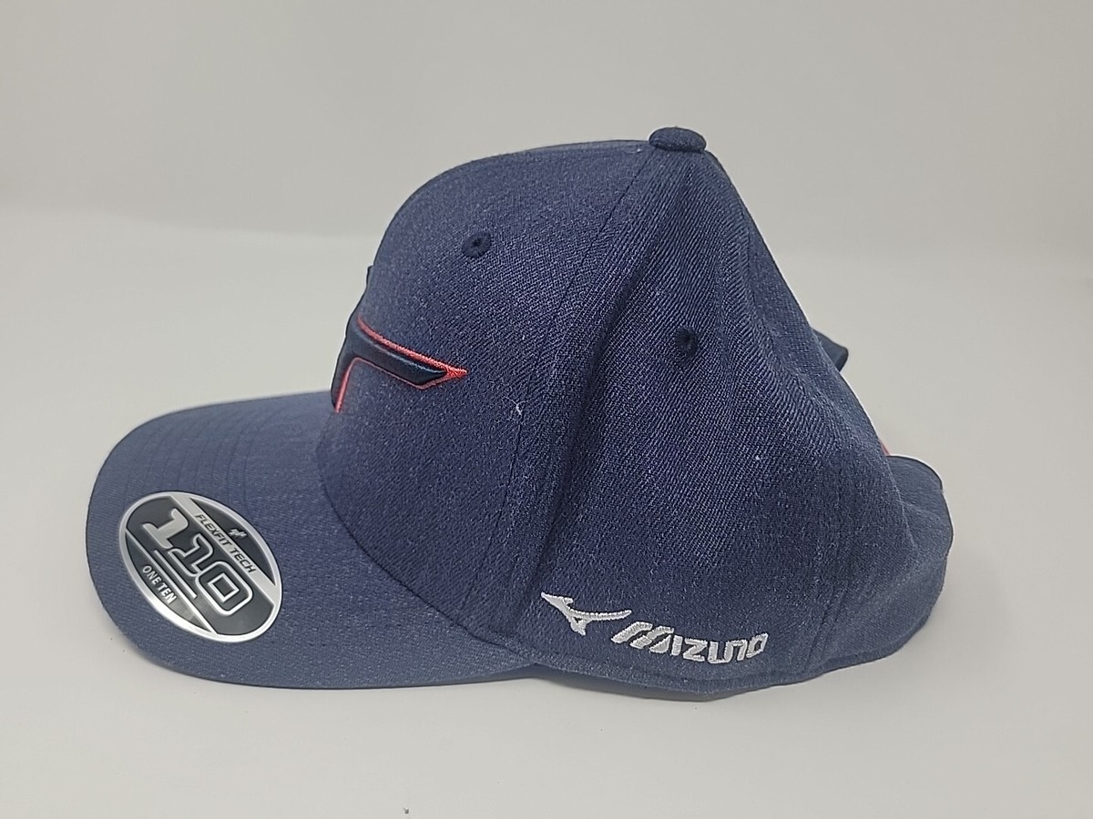 ☆Mizuno ダイヤモンド スナップバック帽子 ネイビー&レッド Mizuno