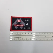 A2 Stippling Get A Grip Patch Hook Loop Back Military Morale Tactical