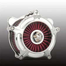 Chrome spike turbine Air cleaner For harley street glide93-07 Dyna Softail 93-15
