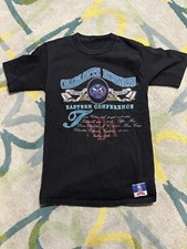VINTAGE CHARLOTTE HORNETS NUTMEG MILLS T-SHIRT SIZE LARGE