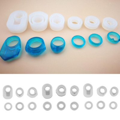 6 Stile Silikon Zum Selbermachen Ringform Epoxidharz Gießform Schmuckherstellung Werkzeuge