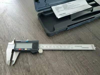 CNCZONE LED Digital Caliper Vernier Micrometer Electronic Ruler Gauge Stainless 6" 150mm
