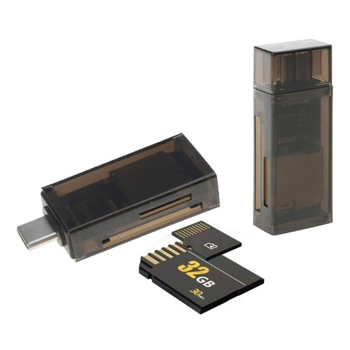 Travel Friendly Type C Memory Card Reader with Clear Casing Memory Card Adapter - 第 4/8 張圖片