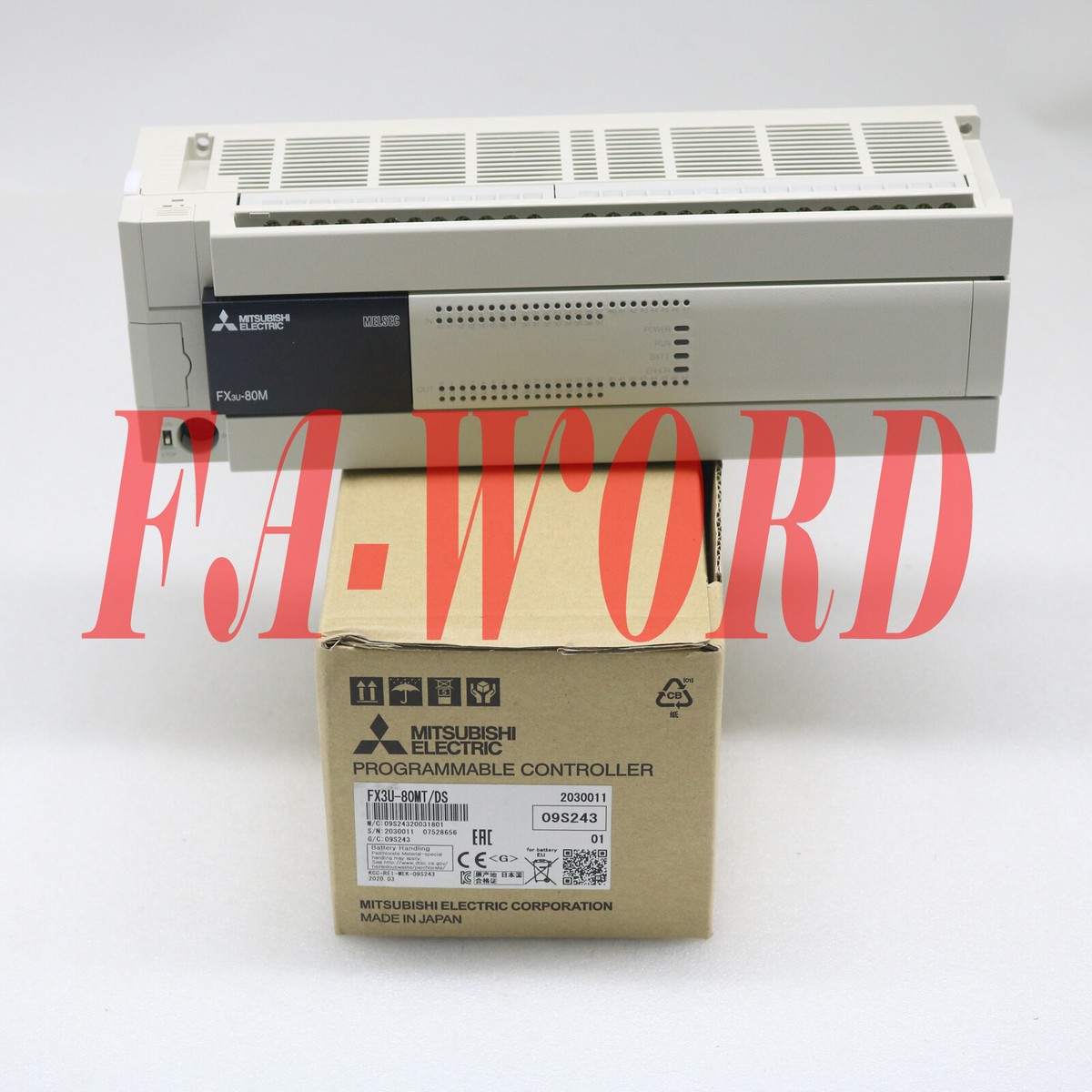 Mitsubishi New In Box FX3U-80MT/DS PLC Programmable Mitsubishi New In Box FX3U-80MT/DS PLC Programmable
