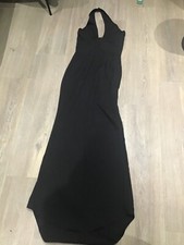 Pretty Little Thing long black dress size 8