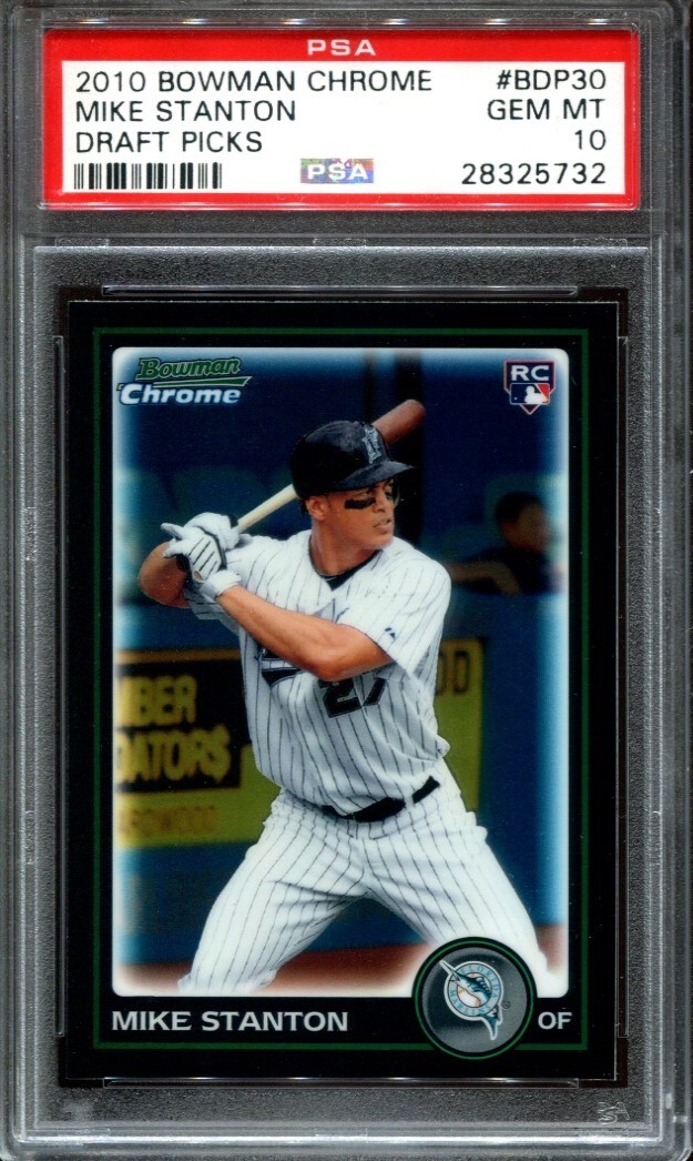 Giancarlo Mike Stanton 2010 Bowman Chrome Draft Picks #BDP30 RC PSA 10