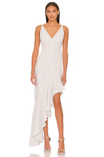NEW Lovers and Friends The Karen Gown in Grey Mist MAXI DRESS SIZE S SMALL A