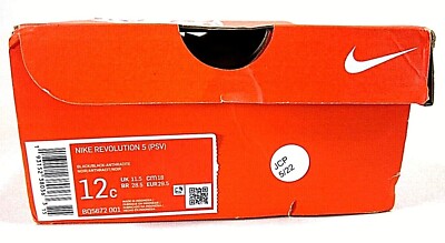 Nike Kids Revolution 5 Running Shoes Black-Anthracite, US