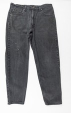 Vintage Levis Jeans Mens 38x30 Black 550 Denim Pants Relaxed Fit Tapered Leg 90s
