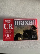 Maxell UR 90 Minute Blank Audio Cassette Tapes Normal Bias NEW Sealed Tape